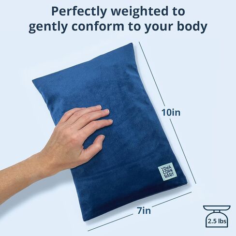 وسادة تسخين قابلة للاستخدام في الميكروويف - وسادة تسخين رطبة في الميكروويف للتشنجات أو الظهر أو الرقبة أو آلام الكتف، ضغط ساخن أو بارد، لاسلكي 10 بوصة × 7 بوصة 2.25 رطل in Kuwait