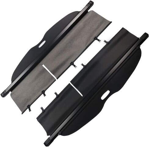 Marretoo for Toyota 4Runner Cargo Cover 2024 2010-2018 2019 2020 2021 2022 2023 لملحقات Toyota 4Runner نسخة مطورة بدون فجوة، أسود قابل للسحب لغطاء صندوق السيارة 4Runner غطاء درع أمان in Kuwait