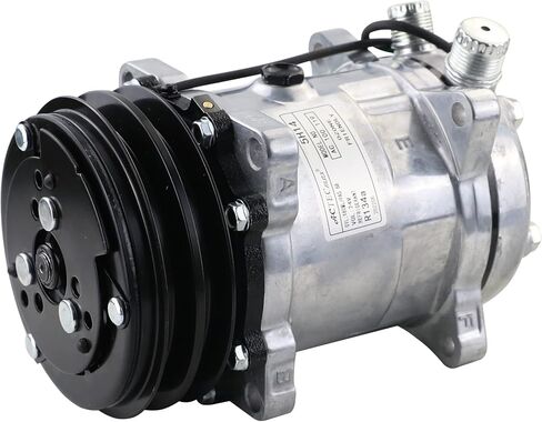 Universal A/C Compressor with 2PK Clutch SD 508 Style 5H14 R134A V Belt 12V in Kuwait