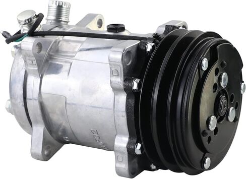 Universal A/C Compressor with 2PK Clutch SD 508 Style 5H14 R134A V Belt 12V in Kuwait