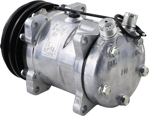 Universal A/C Compressor with 2PK Clutch SD 508 Style 5H14 R134A V Belt 12V in Kuwait
