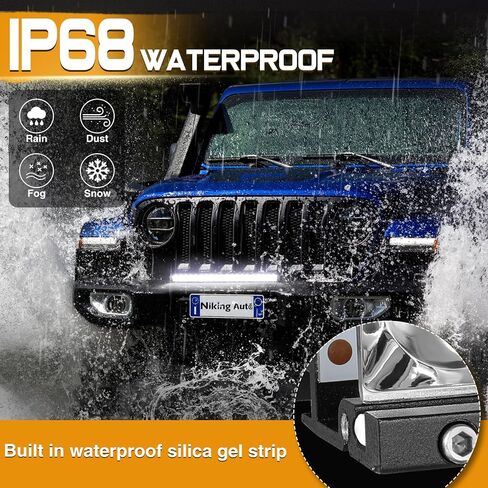 2Pcs 6 Inch Single Row LED Light Bar Slim LED Pods Driving Fog Light 50W Spot Light Off Road Work Bumper Light for Trucks Pickup ATV UTV SUV Boat Motorcycle in Saudi Arabia