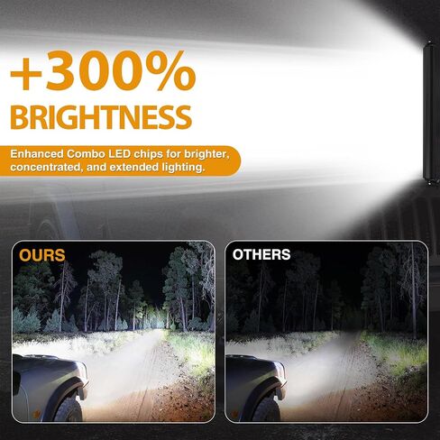 2Pcs 6 Inch Single Row LED Light Bar Slim LED Pods Driving Fog Light 50W Spot Light Off Road Work Bumper Light for Trucks Pickup ATV UTV SUV Boat Motorcycle in Saudi Arabia
