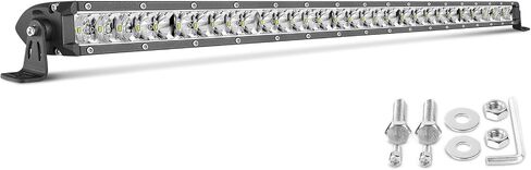 2Pcs 6 Inch Single Row LED Light Bar Slim LED Pods Driving Fog Light 50W Spot Light Off Road Work Bumper Light for Trucks Pickup ATV UTV SUV Boat Motorcycle in Saudi Arabia