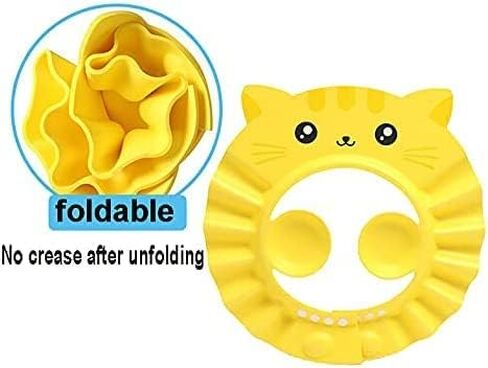 Baby Shampoo Cap Waterproof Baby Shower Cap Adjustable Bathing Cap Visor Hat with Ear Muffler for Baby Toddler Infants Kids in Saudi Arabia