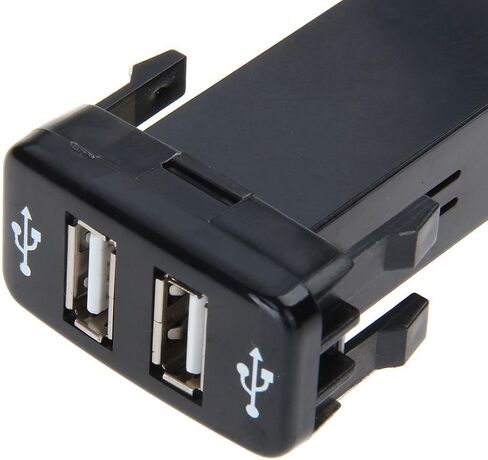 Cllena Toyota USB Charger for Toyota Switch Plant with 3.3A 5V Dual USB Power Socket Blue Light (2.1/1.2A) in Saudi Arabia