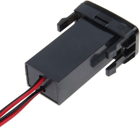 Cllena Toyota USB Charger for Toyota Switch Plant with 3.3A 5V Dual USB Power Socket Blue Light (2.1/1.2A) in Saudi Arabia