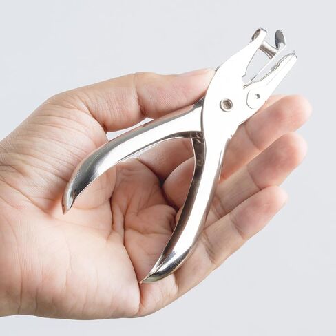 YOKIVE 2 Pcs Single Hole Heart Star Shape Punch Hole Paper Puncher | Metal Paper Punching Tool Great for Packaging Card Scrapbook Notebook, (Green 1/4") in Kuwait