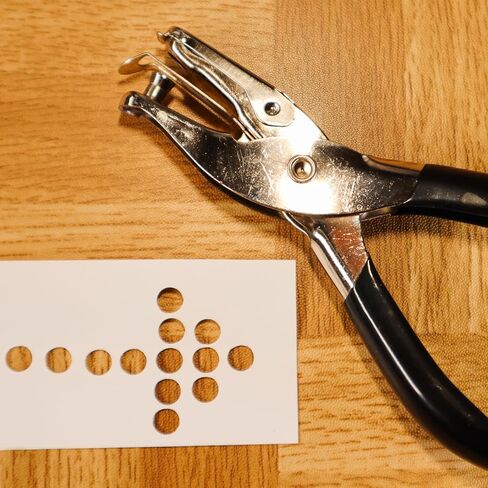 YOKIVE 2 Pcs Single Hole Heart Star Shape Punch Hole Paper Puncher | Metal Paper Punching Tool Great for Packaging Card Scrapbook Notebook, (Green 1/4") in Kuwait