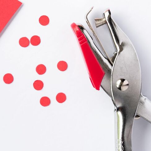 YOKIVE 2 Pcs Single Hole Heart Star Shape Punch Hole Paper Puncher | Metal Paper Punching Tool Great for Packaging Card Scrapbook Notebook, (Green 1/4") in Kuwait