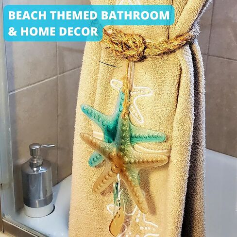 Beach Theme Bathroom Décor - (2) Glass Seashell Wall Décor Ornaments for Ocean Themed Bathroom Decorations - Wedding Beach Ornaments for Ocean Themed Party Decorations or Nautical Bathroom Decor in Saudi Arabia
