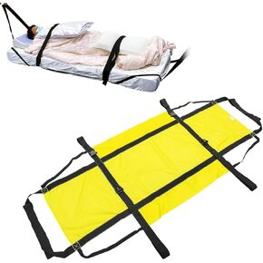Emergency Evacuation Sheet for Bedridden Patient be Evacuated in Emergency with Safety Buckle Belts, Casualty Rescue System, First aid Sheet