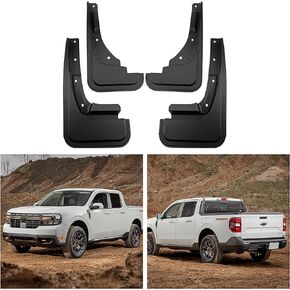 Mud Flaps Compatible with Ford Maverick 2023 2024, Front & Rear Guards Splash Ford Maverick Accessories, 4PCS/Set