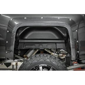 Rough Country Rear Wheel Well Liners for 2014-2018 GMC 1500/2500/3500 HD - 4216,Black