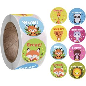 Pink Forest Happy Birthday Stickers ,Celebrate Birthday Pattern Round Decorative Sealing Stickers Labels for Adults Kids Birthday Party Home Classroom Decorations