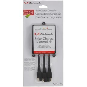 شوماخر SPC-7A جهاز التحكم بالشحن بالطاقة الشمسية 12 فولت - لبطاريات الرصاص الحمضية والألواح الشمسية - أسود in Kuwait