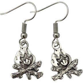 Campfire Earrings - Happy Camper Travel Gifts for Women Girls in Saudi Arabia