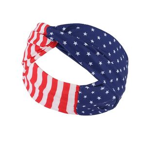 Art Attack American Flag USA America Soft Cotton Sports Running Vintage Red White Blue Workout Headband
