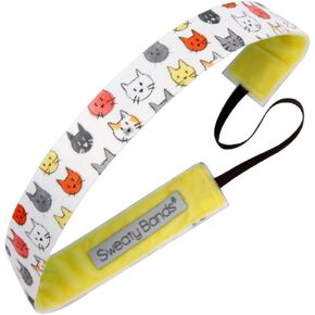 عصابة رأس للفتيات من Sweaty Bands - عصابة شعر رياضية مبطنة بالمخمل غير قابلة للانزلاق - Smitten Kitten in Kuwait