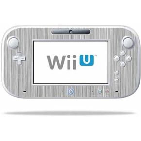 MightySkins Skin Compatible with Nintendo Wii U Gamepad Controller wrap Sticker Skins Steel