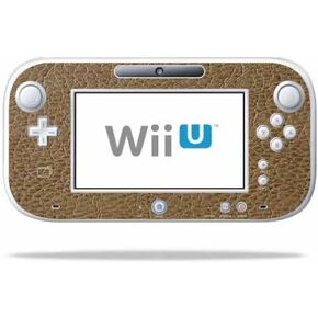 MightySkins Skin Compatible with Nintendo Wii U Gamepad Controller wrap Sticker Skins Sandalwood Leather