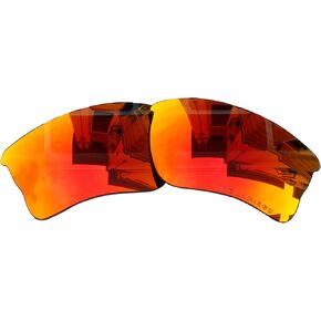 Polarized Lenses Replacement for Oakley Quarter Jacket Sunglasses (Fire red mirror)