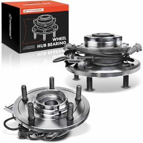 A-Premium 2 x Front Wheel Bearing and Hub Assembly with ABS & 5-Lug Compatible with Chrysler Pacifica 2004 2005 2006