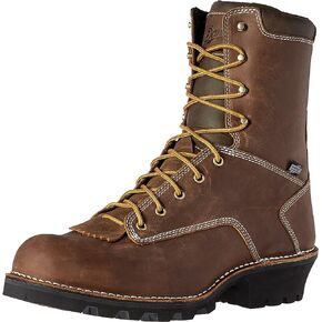 Danner Logger Boots for Men - Waterproof, Oiled Nubuck Leather on a Lightweight Platform with Vibram 360 Traction Outsole with 90-Degree Heel