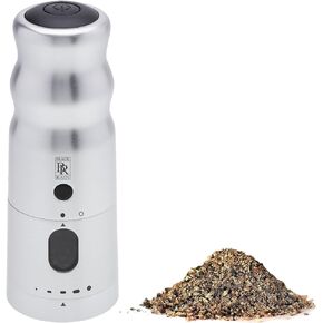 BLACK RAIN Pepper Mill - Professional Grade Heavy Duty High Output Pepper Grinder (Brushed Silver)