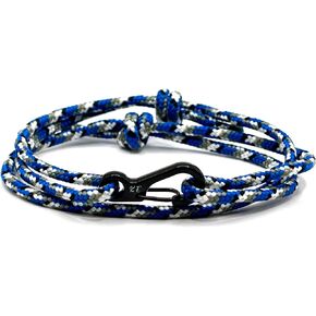 Carabiner Rope Bracelet - Strong Paracord Climbing rope with Carabiner clip Bracelet - Adjustable Paracord rope with black Clasp | Durable Survival bracelet | Handmade Men's Bracelet