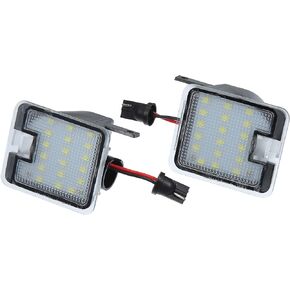 X AUTOHAUX 1 Pair Side Mirror Puddle Light LED Lamp Left and Right Side White Light Fit for Ford C Max 2003-2010 for Ford C Max Grand 2010-2020