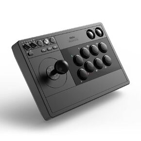 عصا القتال اللاسلكية 8BitDo 2.4 جرام مع مقبس صوت 3.5 مم، وزر كتم صوت الميكروفون وزر تعيين عصا التحكم لأجهزة Xbox Series X|S وXbox One وWindows 10 - مرخصة رسميًا (أسود) in Kuwait