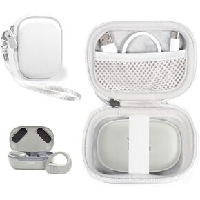 Alltravel TWE Earbuds Case for JBL Endurance Peak 3, Peak 2 and Peak True Wireless Earbuds (Black)
