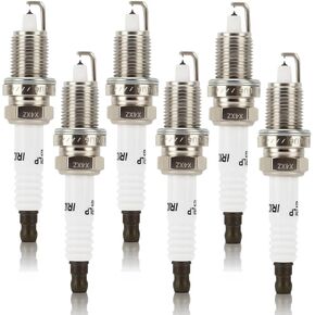 7781 Double Iridium Spark Plugs for Chrysler 300 300M Concorde Intrepid Pacifica Sebring/Dodge Avenger Challenger Charger Journey Grand Caravan V6 Replaces# ZFR5LP13G 04606591AB 4118 3034 (set of 6)