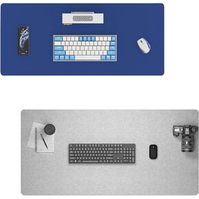 DAWNTREES Leather Desk Pad,Office Desk Mat,Large Laptop PU Leather Mouse Pad,Desktop Protector,Writing Pad for Office and Home