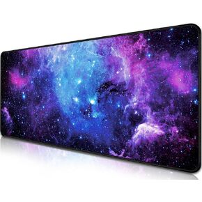 Gaming Mouse Pad, Spill-Proof Extended Large Galaxy Nebula Design, Non-Slip 31.5"x11.8" XL Mousepad, Smooth Surface Desk Mat for Work, Home, Office (Galaxy)