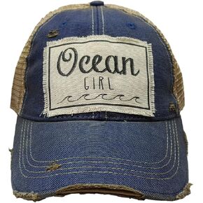 VINTAGE LIFE Ocean Girl Cap, Royal Blue