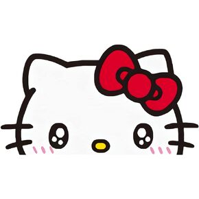 ملصق فينيل مضحك من Matomo_Hello Kitty Peek لجدار السيارة والشاحنة | ملصق | 5.9 بوصة (ب)