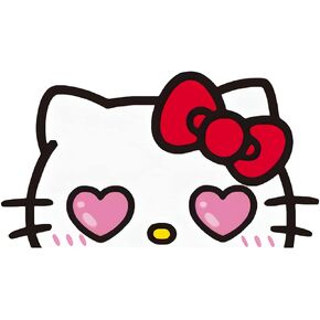 Matomo_Hello Kitty Peek Funny Vinyl Sticker Auto Car Truck Wall Laptop | Sticker | 5.9" (A)