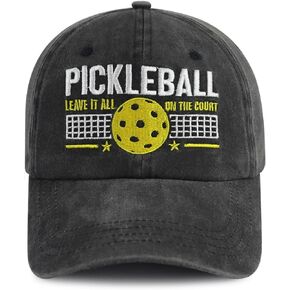 Pickleball Hats for Men Women, Funny Adjustable Embroidered Pickleball Lovers Players Baseball Cap
