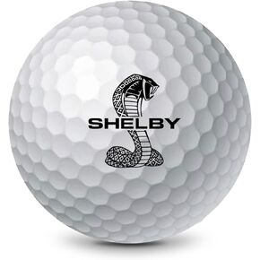 Three Pack Wilson Ultra 1 Distance Golf Balls with Shelby Split Snake Logo | Cut-Proof Cover for The Ultimate in Durability | High-Energy Core | Maximum Initial Velocity for Incredible Distance