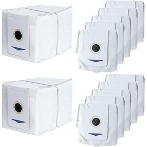 12 Pack Dust Bags Compatible with Yeedi M12 PRO+ Vacuum Cleaner, Replacement Accessories for Ecovacs Deebot T30 / T30 Pro / T30 Max Vacuum Cleaner