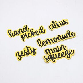 KSCRAFT Lemon Sentiments Shadow Words Metal Cutting Dies Stencils for DIY Scrapbooking Decorative Embossing DIY Paper Card