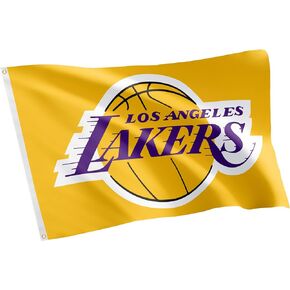 Desert Cactus Los Angeles Lakers Flag NBA National Basketball Association 100% Polyester Indoor Outdoor 3x5 feet Flagss LA (Flag #1)