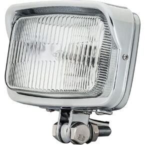 مصباح أمامي عتيق للدراجات النارية مقاس 6.5 بوصة مصباح أمامي LED مطور، مصباح أمامي مربع الشكل من الكروم - مناسب عالمي لدراجة تشوبر بوبر كافيه رايسر هارلي سوزوكي كاواساكي ياماها تريومف in Kuwait