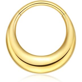 VOJO G23 التيتانيوم 16G الدمعة الحاجز هوب الدائري Daith الزنمة ثقب الفرس الأنف مجوهرات للنساء in Kuwait