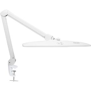 Neatfi Elite HD XL Task Lamp, 1360 Lumens, 84PCS SMD LED, 6500K, Non-Polar Dimming, Desk Light for Home, Office, and Study Room (Non-CCT with Clamp, Black, 22 Inches)