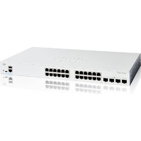 Cisco Catalyst 1200-24T-4X Smart Switch, 24 Port GE, 4x10GE SFP+, Limited Lifetime Protection (C1200-24T-4X)