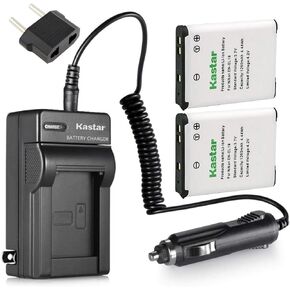 Kastar Battery 2X + Charger for Nik EN-EL19 Coolpix A100 S100 S2600 S2700 S2750 S2800 S3300 S3400 S3500 S3600 S3700 S4100 S4300 S4400 S5200 S5300 S6600 S6700 S6800 S6900 S7000, Sony NP-BJ1 DSC-RX0
