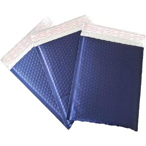 ProLine Matte Metallic Blue Bubble Padded Mailers Extra Wide #0 6x10 Inch Self Seal Padded Envelopes (10)